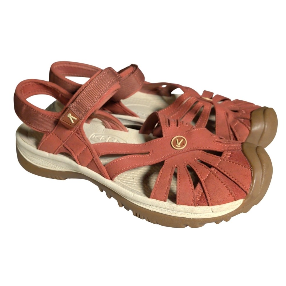KEEN Rose Slingback Sandals Womens Size 10 Red Suede Sandals-Closed Toe Gorpcore